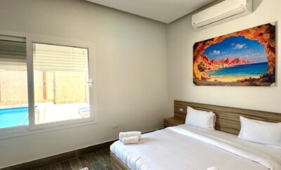 Maya Suite (Master Bedroom 102) – Ground Floor Pool View
